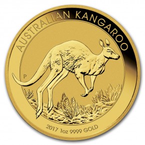 1/10 oz Gold Känguru 2017 in Kapsel