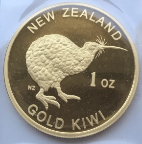 1 oz Gold Kiwi Neuseeland in Scheckkarte