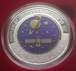 25 Euro Österreich 2015 Kosmologie ( 6,5 Gramm Niob / 9 Gramm Silber ) inkl. Box / COA / Umverpackung