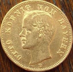 20 Mark Bayern Otto - ( 7,16 Gramm Gold fein )